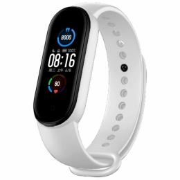 Ремінець силіконовий для Xiaomi MI Band 5 (White)
