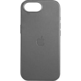 Чохол Apple Leather Case with MagSafe для iPhone 16e Light Grey AAA