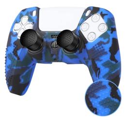 Чехол на геймпад Silicone Case для Sony DualSense Blue Camouflage