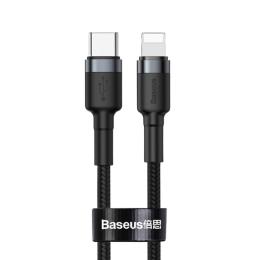 Кабель Baseus Cafule USB-C to Lightning PD 18W 1m (CATLKLF-G1) Black