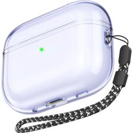 Чохол AhaStyle Transparent Case для Airpods Pro 2 Purple
