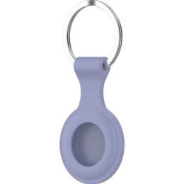 Чохол для пошукової мітки Apple AirTag Silicone Key Ring Lavander HC