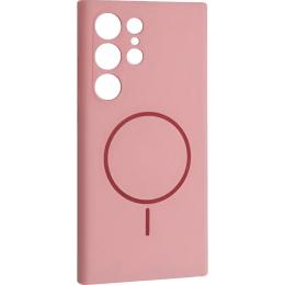 Чохол DK Luxury Silicone Case with MagSafe для Samsung Galaxy S25 Ultra Rose Pink
