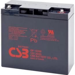 Акумулятор CSB AGM 12V (12V/20Ah/240Wh) (GP12200)