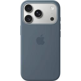 Чехол Silicone Case with Button, Animation & MagSafe для Apple iPhone 17 Pro Max Anchor Blue AAA