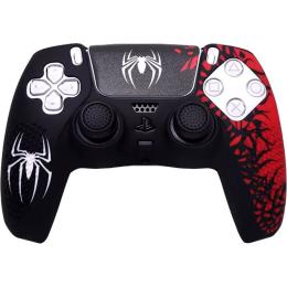 Чохол на геймпад Silicone Case для Sony DualSense Spider-Man + Touch Pad Sticker