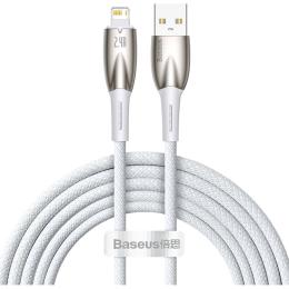 Кабель Baseus Glimmer Seies USB to Lightning 2m White (CADH000302)
