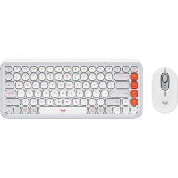 Комплект (клавіатура + миша) Logitech POP Icon Combo Bluetooth UA Off-White (920-013141)