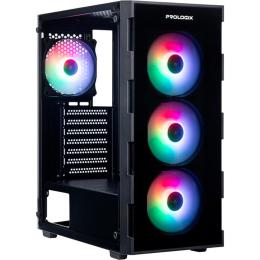 Корпус Prologix E114 Tempered Glass Black