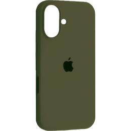 Чохол Silicone Case для Apple iPhone 16 Dark Olive AA