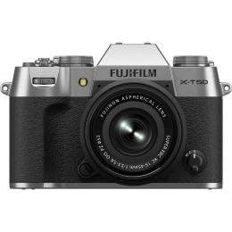 Беззеркальный фотоаппарат Fujifilm X-T50 Kit XC 15-45mm f/3.5-5.6 OIS PZ Silver (16828832)