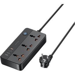Сетевой фильтр Remax Kiddy Series 1.5 м 20W 3A1C 3-outlet RP-U153` EU Black
