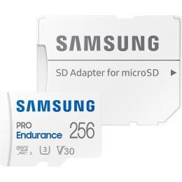 Карта памяти Samsung microSDXC PRO Endurance 256GB Class 10 UHS-I U3 V30 + SD Adapter (MB-MJ256KA/EU)