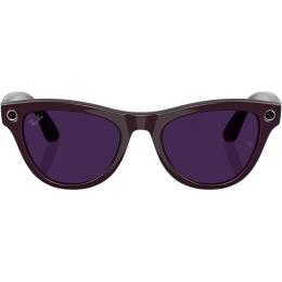 Смарт-очки Ray-Ban Meta Skyler Gen 2 Shiny Mysic Violet Frame/Clear to Amethyst Transitions Lenses (RW4014 6701CH 52-20)