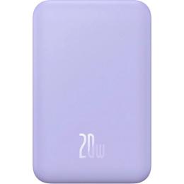 Зовнішній акумулятор Baseus Magnetic Bracket Mini 5000mAh 20W Purple (P10022107513-00)