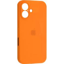 Чохол Silicone Case Camera Protect для Apple iPhone 16 Orange AA