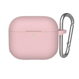 Чохол Blueo Liquid Silicone Case + Carbine для Apple AirPods 3 Pink
