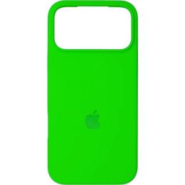 Чехол Silicone Case для Apple iPhone 17 Pro Shiny Green AA
