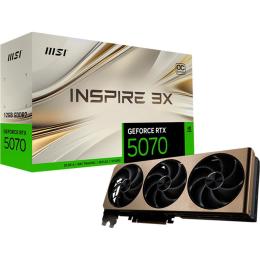Видеокарта MSI GeForce RTX 5070 12G INSPIRE 3X OC (G5070-12I3C) UA
