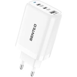Сетевое зарядное устройство Senteo T-08 PD+QC3.0 65W White