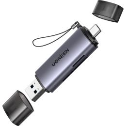 Кардридер Ugreen CM185 USB-A/USB-C to SD/TF (50706)
