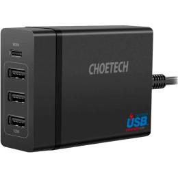 Мережевий зарядний пристрій Choetech 72W Black (PD72-1C3UEU-101BK)