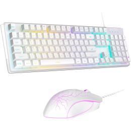 Комплект (клавиатура + миша) MageGee K1 Combo White (6971969723870-UA)