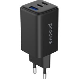 Мережевий зарядний пристрій Proove Pocket GaN 65W 2 USB-C/USB-A Black (WCPG65121201)