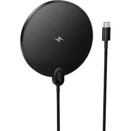 Беспроводное зарядное устройство Hoco CW62 Peak 15W Magnetic Black (6942007654517)
