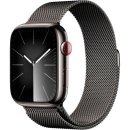 Смарт-годинник Apple Watch Series 9 GPS + Cellular 45mm Graphite Stainless Steel with Graphite Milanese Loop (MRMX3)