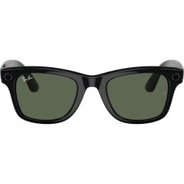 Смарт-окуляри Ray-Ban Meta Wayfarer Gen 2 Large Shiny Black Frame / G-15 Green Lenses (RW4012 601/71 53-22)