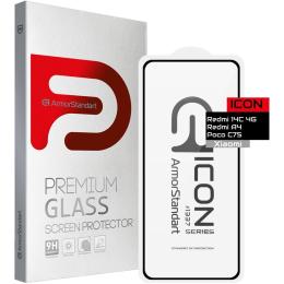 Захисне скло ArmorStandart Full Glue Pro Glass для Redmi 14C 4G/Redmi A4/Redmi A5/Poco C75/Poco C71 Black (ARM79329)