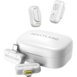 Микрофонная радиосистема Hollyland LARK A1 Combo 2TX + RX/Lightning + RX/USB-C Ivory White