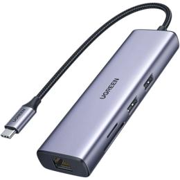USB-хаб Ugreen CM512 7-in-1 (90568)