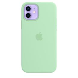 Чохол Silicone Case з MagSafe для Apple iPhone 12 / 12 Pro (Pistachio) ААА