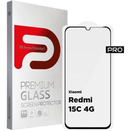 Захисне скло ArmorStandart Pro Glass для Xiaomi Redmi 15C 4G Black (ARM85416)