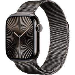 Смарт-годинник Apple Watch Series 10 GPS + Cellular 42mm Slate Titanium Case with Slate Milanese Loop (MX053)