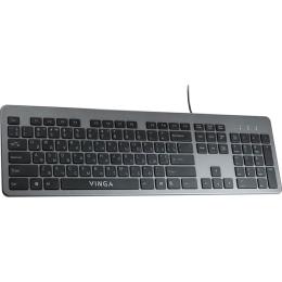 Клавіатура Vinga KB735 Black/Grey