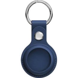 Чехол для поисковой метки Apple AirTag Leather Key Ring Blue HC