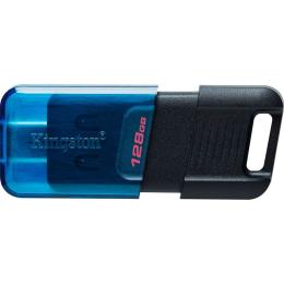 USB флеш-накопичувач Kingston DataTraveler 80 M 128GB USB-C 3.2 Gen 1 Blue/Black (DT80M/128GB)