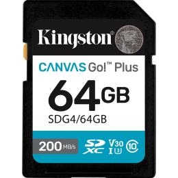 Карта пам'яті Kingston SDXC Canvas Go! Plus 64GB Class 10 UHS-I U3 V30 (SDG4/64GB)