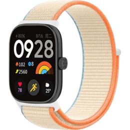Ремінець ArmorStandart Nylon Loop для Xiaomi Mi Band 8 Pro/9 Pro / Redmi Watch 4/5 Orange Beige (ARM73976)