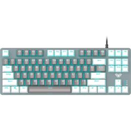 Клавіатура Aula F3287 Keycap KRGD Blue Switch UA White/Grey (6948391240688)