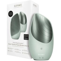 Термощетка для лица GESKE Sonic Thermo Facial Brush 6в1 Green (HB0085)