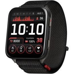 Смарт-годинник Garmin Venu X1 Black with Slate Titanium Caseback and Black ComfortFit Nylon Band (010-02980-00/02)