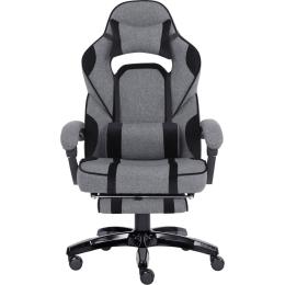 Геймерское кресло GT Racer X-2749-1 Fabric Gray\Black Suede