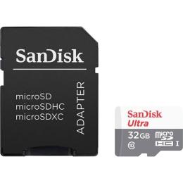 Карта пам'яті SanDisk microSDHC 32GB UHS-I Ultra A1 + SD Adapter (SDSQUNR-032G-GN3MA)