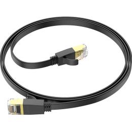 Патч-корд Hoco US07 General Cat 6 U/UTP Pure Copper Flat Network Cable 1m Black (780683)