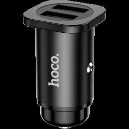 Автомобільний зарядний пристрій Hoco NZ4 Car Charger 2USB 24W (Black)