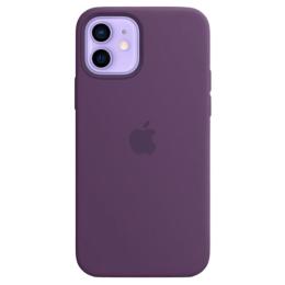 Чохол Silicone Case з MagSafe для Apple iPhone 12/12 Pro (Amethyst) ААА